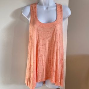 Splendid Slub Knit Tank Top, Apricot, Size Small